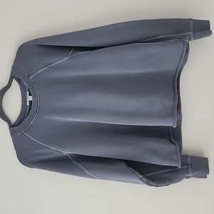 James Perse Gray French Terry Cotton Sweatshirt XL